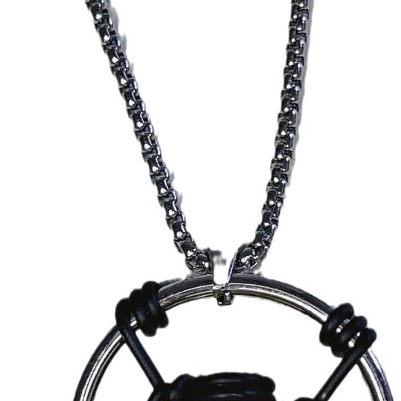 Cyber Bullet Necklace Zinc Punk Pendant Choker Jewelry for Cosplay and Gifts - Picture 1 of 5